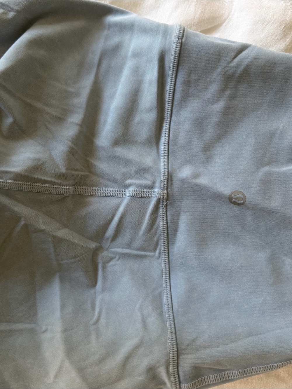 lululemon athletica Men's Slate Gray Athletic Jacket. Light blue tie dye.